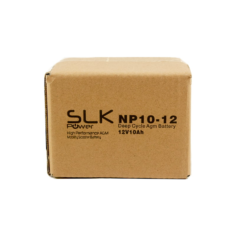 2 x 12v 10AH SLK AGM Mobility Scooter Batteries