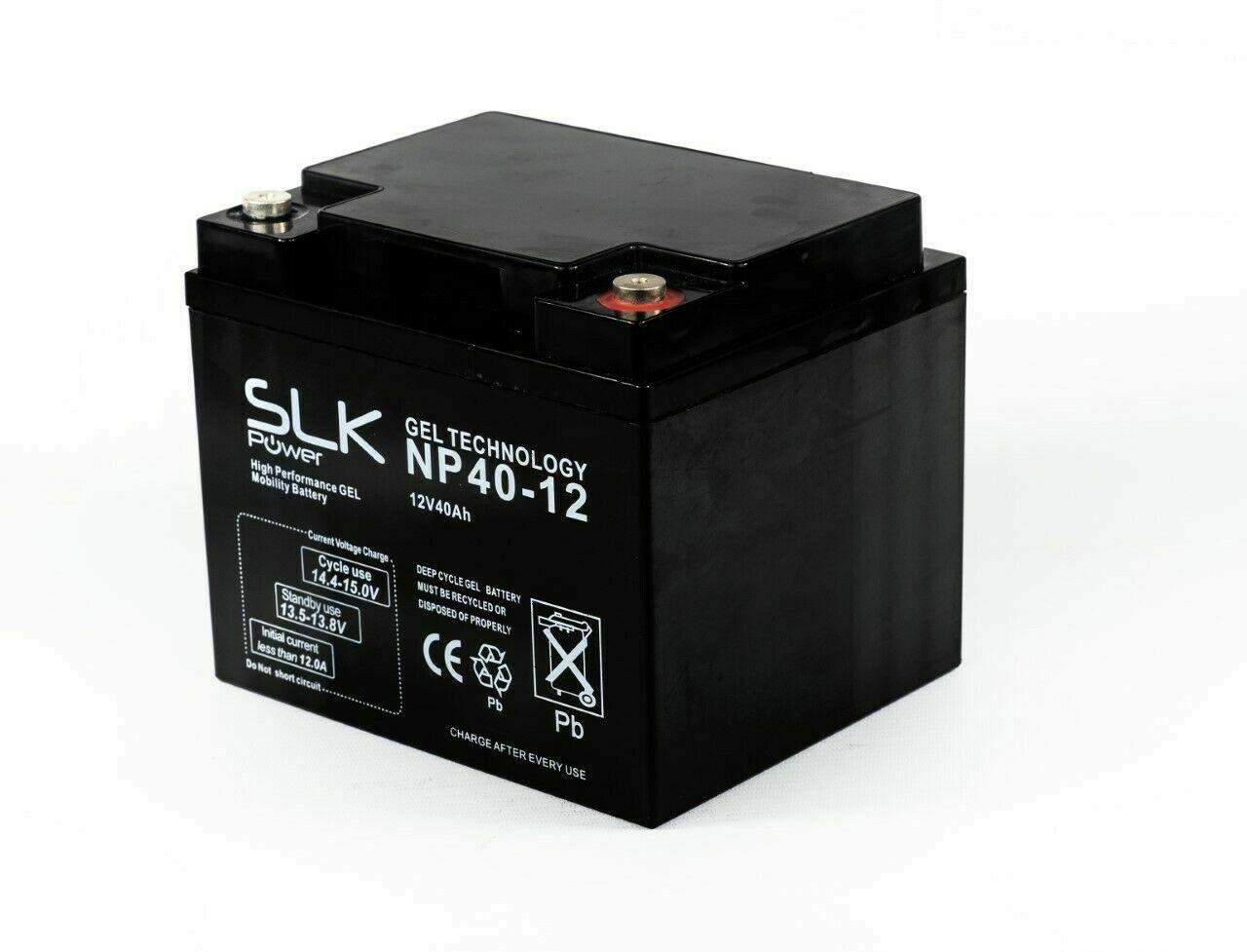 2 x 12v 40ah Gel Mobility Scooter Batteries