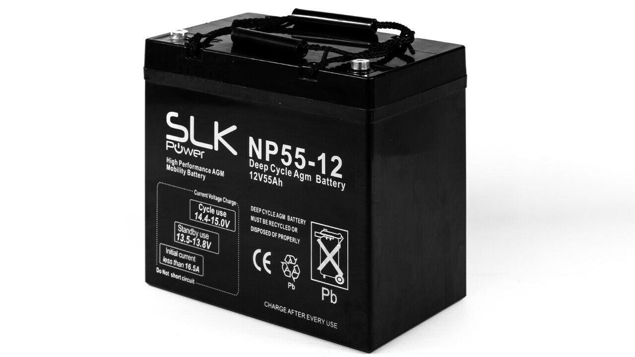 2 x 12v 55ah Gel Mobility Scooter Batteries