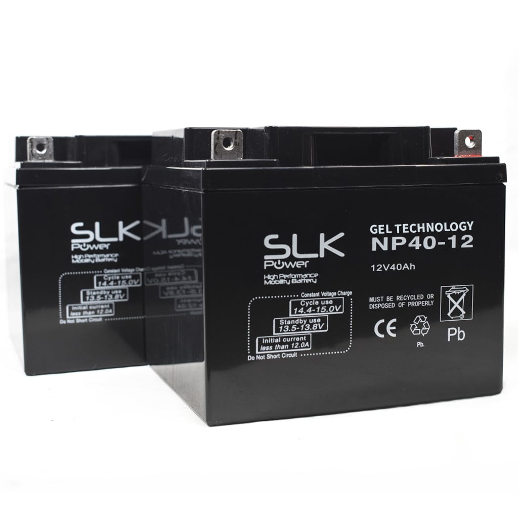 2 x 12v 40ah Gel Mobility Scooter Batteries