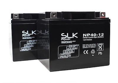 2x 12v 40Amp SLK Power Batteries